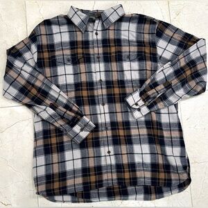 Woolrich Men’s Button Up Long‎ SleeveShirt XL 100% Organic Cotton